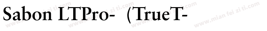 Sabon LTPro-常规(TrueT字体转换